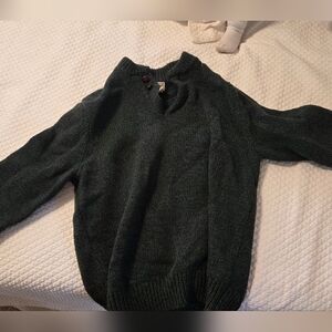 L.L. Bean Forest Green Crew Neck Sweater